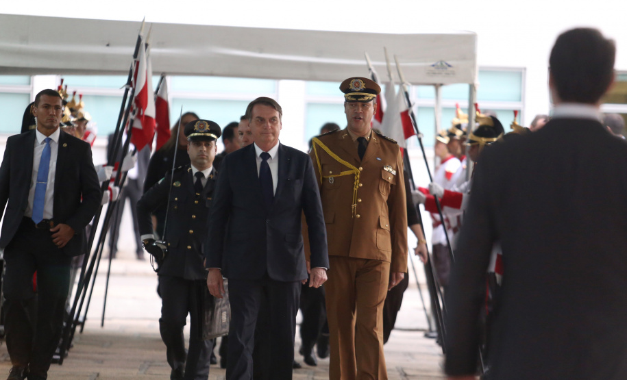 Governador Carlos Massa Ratinho Junior, recebe Presidente Jair Bolsonaro.
Foto Gilson Abreu/ANPr