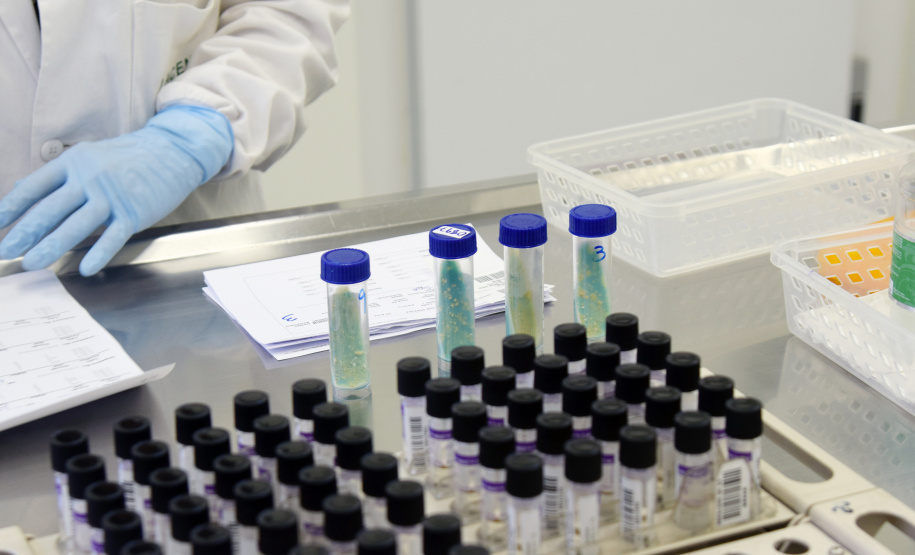 Marco de excelência nos serviços de saúde no Paraná, o Laboratório Central do Estado do Paraná (Lacen) se tornou também referência nacional para determinados exames, como os de resistência microbiana.  Foto: Antonio Américo/SESA - 13/05/2019