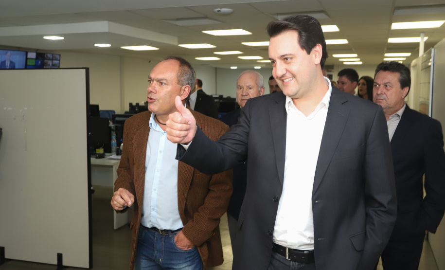 A TV Paraná Turismo foi lançada nesta segunda-feira (13), no Canal da Música, em Curitiba, sede da emissora, com a presença do governador Carlos Massa Ratinho Junior. A estreia da grade será nesta terça-feira, às 20 horas, com o programa AgroTur, dedicado ao turismo rural.. Curitiba,13/05/2019 Foto: Rodrigo Felix Leal/ ANPr