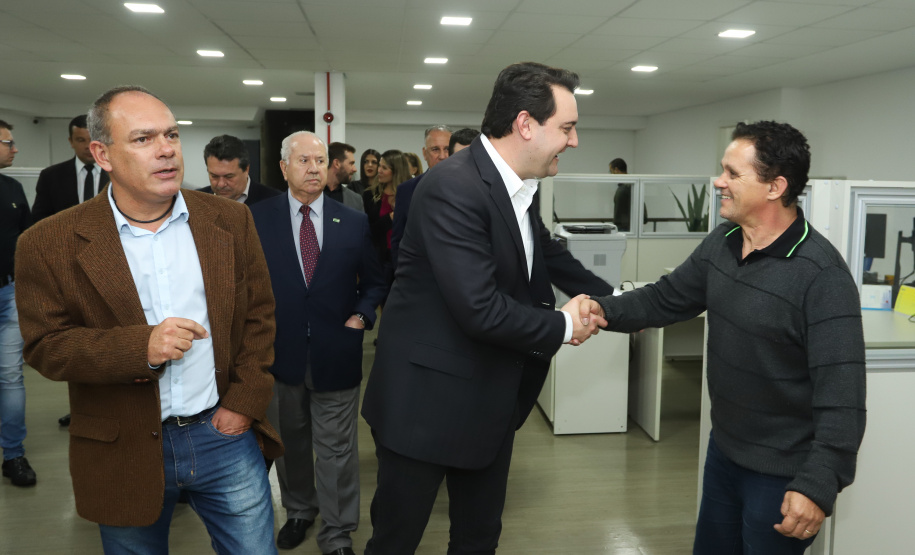 A TV Paraná Turismo foi lançada nesta segunda-feira (13), no Canal da Música, em Curitiba, sede da emissora, com a presença do governador Carlos Massa Ratinho Junior. A estreia da grade será nesta terça-feira, às 20 horas, com o programa AgroTur, dedicado ao turismo rural.. Curitiba,13/05/2019 Foto: Rodrigo Felix Leal/ ANPr