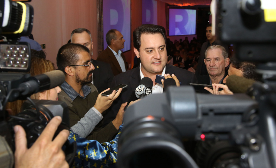 A TV Paraná Turismo foi lançada nesta segunda-feira (13), no Canal da Música, em Curitiba, sede da emissora, com a presença do governador Carlos Massa Ratinho Junior. A estreia da grade será nesta terça-feira, às 20 horas, com o programa AgroTur, dedicado ao turismo rural.. Curitiba,13/05/2019 Foto: Jaelson Lucas/ ANPr