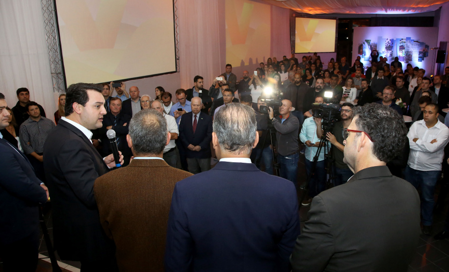 A TV Paraná Turismo foi lançada nesta segunda-feira (13), no Canal da Música, em Curitiba, sede da emissora, com a presença do governador Carlos Massa Ratinho Junior. A estreia da grade será nesta terça-feira, às 20 horas, com o programa AgroTur, dedicado ao turismo rural.. Curitiba,13/05/2019 Foto: Jaelson Lucas/ ANPr