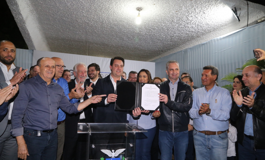 O governador Carlos Massa Ratinho Junior destacou, no ato de transferência da sede da administração estadual para Maringá, no Noroeste do Paraná, que a iniciativa visa atender as demandas da região e tornar o Governo mais acessível para a população. O município irá sediar o Poder Executivo até sexta-feira (17). Foto: Gilson Abreu/ANPr