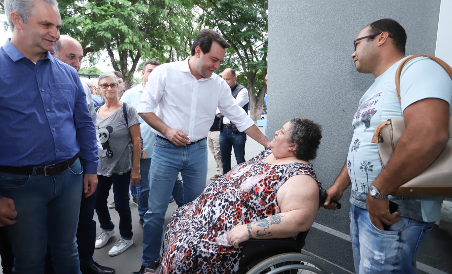 O governador Carlos Massa Ratinho Junior também inaugurou nesta quinta-feira (16) o CMEI José Prestes Neto, no Jardim Alvorada, em Maringá. O prédio de 3 mil metros quadrados tem capacidade para até 500 alunos do berçário ao 5° ano.Foto Rodrigo Felix Leal/ANPr