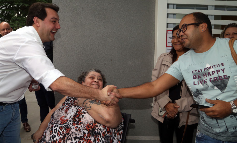O governador Carlos Massa Ratinho Junior também inaugurou nesta quinta-feira (16) o CMEI José Prestes Neto, no Jardim Alvorada, em Maringá. O prédio de 3 mil metros quadrados tem capacidade para até 500 alunos do berçário ao 5° ano.Foto Gilson Abreu/ANPr