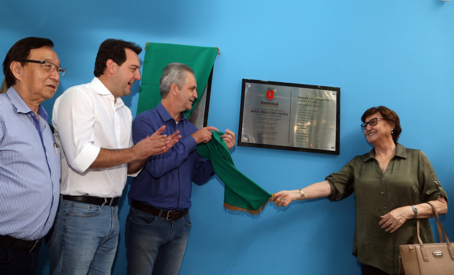 O governador Carlos Massa Ratinho Junior também inaugurou nesta quinta-feira (16) o CMEI José Prestes Neto, no Jardim Alvorada, em Maringá. O prédio de 3 mil metros quadrados tem capacidade para até 500 alunos do berçário ao 5° ano.Foto Gilson Abreu/ANPr