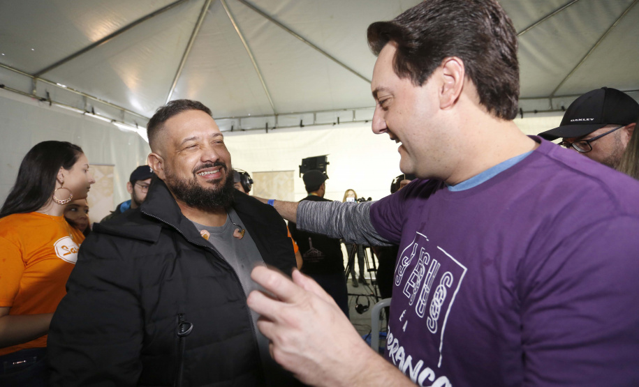 O governador Carlos Massa Ratinho Junior participa da Marcha para Jesus.Curitiba, 18-05-19Foto: Arnaldo Alves