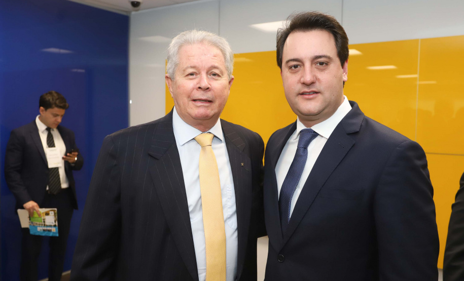 Programa de concessões na área da infraestrutura, projetos de parcerias público-privadas e um ambiente propício para negócios tornam o Paraná o Estado atrativo para investidores. A avaliação é do governador Carlos Massa Ratinho Junior, que abriu nesta terça-feira (21) a segunda edição do Paraná Day.Foto: Rodrigo Felix Leal/ANPr