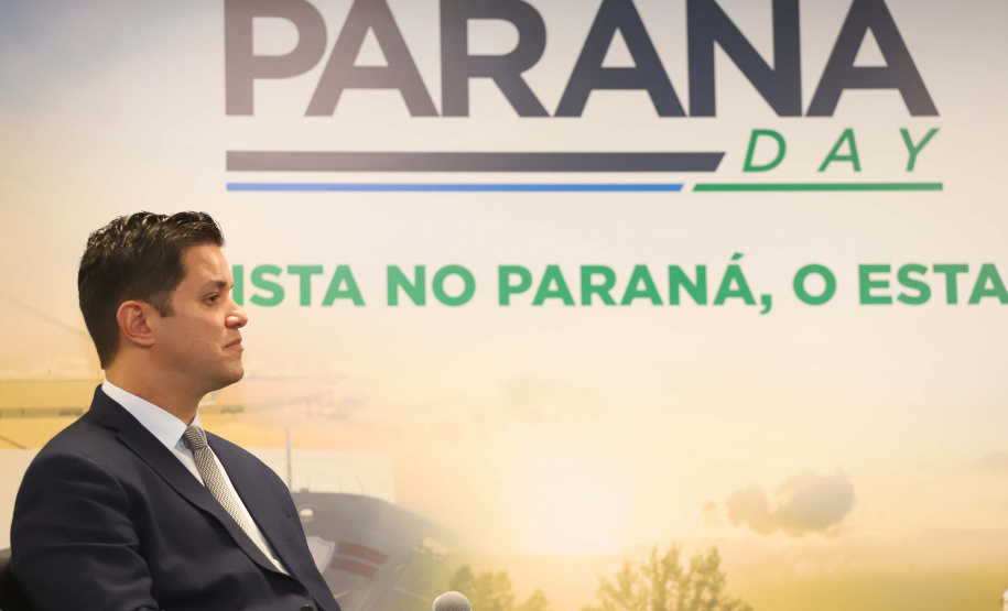 Programa de concessões na área da infraestrutura, projetos de parcerias público-privadas e um ambiente propício para negócios tornam o Paraná o Estado atrativo para investidores. A avaliação é do governador Carlos Massa Ratinho Junior, que abriu nesta terça-feira (21) a segunda edição do Paraná Day.Foto: Rodrigo Felix Leal/ANPr