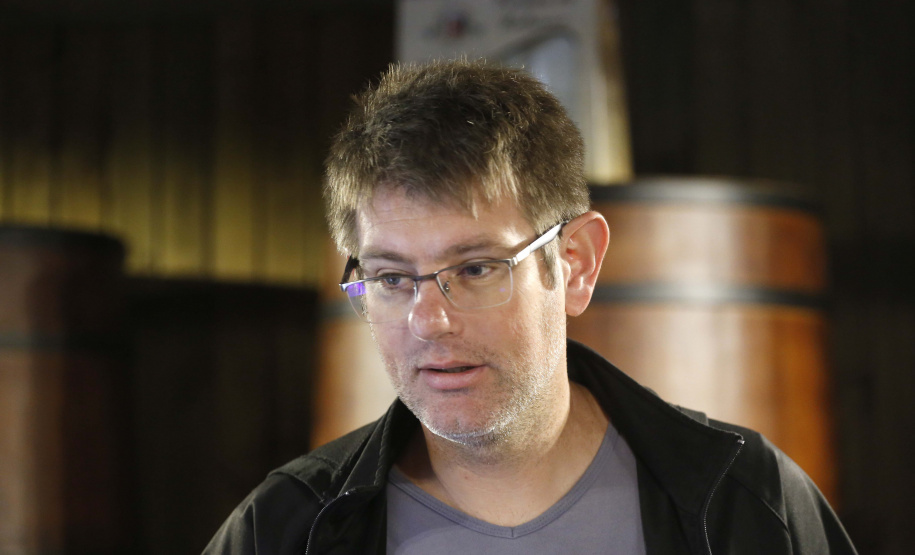 Caminho do Vinho (Colônia Muricy). Vinícula Vinhos do Italiano. N/F: Lúcio Bellino, proprietário da vinícula Vinhos do Italiano.São José dos Pinhais, 30-04-19.Foto: Arnaldo Alves / ANPr.