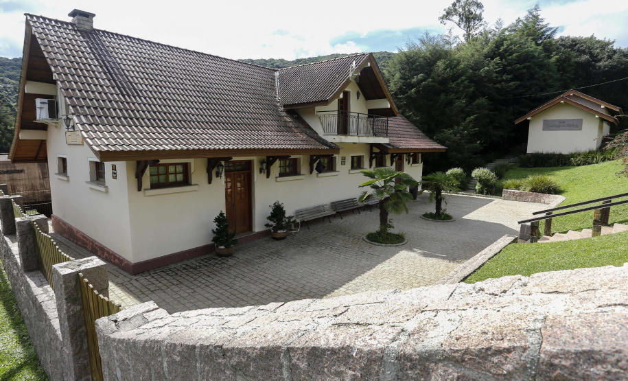 Cave Colinas de Pedra, em Piraquara. Antiga estação de Roça Nova, hoje funciona o restaurante da Cave.Piraquara, 30-04-19.Foto: Arnaldo Alves / ANPr.