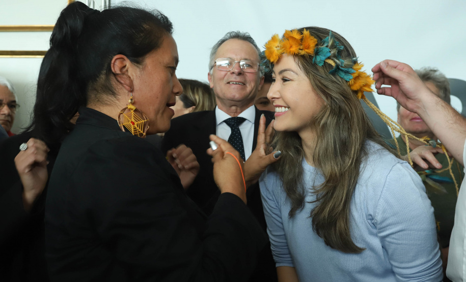 O governador Carlos Massa Ratinho Junior disse nesta quarta-feira (22), no lançamento oficial da Superintendência Geral de Diálogo e Interação Social (Sudis), que o Governo do Paraná está aberto ao diálogo e vai trabalhar diariamente para atender as demandas de todos os setores da sociedade, principalmente dos mais necessitados, em respeito ao compromisso com a construção de um Estado moderno e protetivo.Foto: Rodrigo Felix Leal/ANPr