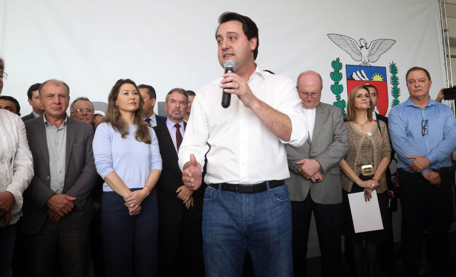 O governador Carlos Massa Ratinho Junior disse nesta quarta-feira (22), no lançamento oficial da Superintendência Geral de Diálogo e Interação Social (Sudis), que o Governo do Paraná está aberto ao diálogo e vai trabalhar diariamente para atender as demandas de todos os setores da sociedade, principalmente dos mais necessitados, em respeito ao compromisso com a construção de um Estado moderno e protetivo.Foto: Gilson Abreu/ANPr