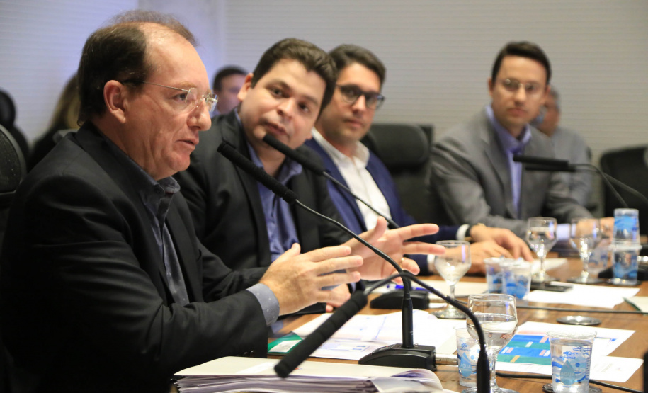 Chefes de 42 núcleos regionais do Governo do Estado das cidades de Londrina, Cornélio Procópio e Jacarezinho participaram nesta quarta-feira (22) de uma reunião com o governador Carlos Massa Ratinho Junior no Palácio Iguaçu, em Curitiba