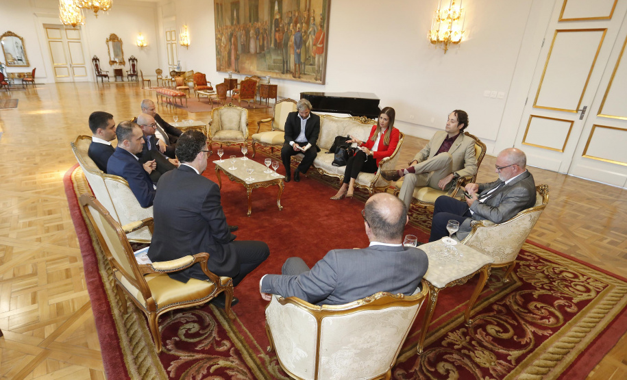 Reunião com representantes da Microsoft. Curitiba, 22-05-19.Foto: Arnaldo Alves / ANPr.