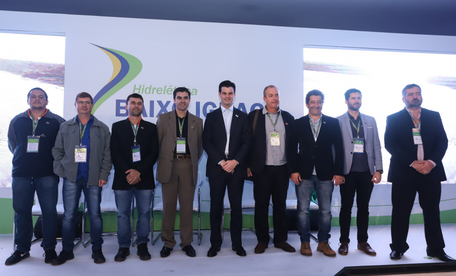 A Usina Hidrelétrica Baixo Iguaçu, último aproveitamento energético do Rio Iguaçu, foi inaugurada nesta quinta-feira (23) em Capanema, no Sudoeste do Estado. O empreendimento foi construído por um consórcio formado pela Copel e a Neonergia e recebeu investimento de R$ 2,3 bilhões. Foto: Rodrigo Felix Leal/ANPr