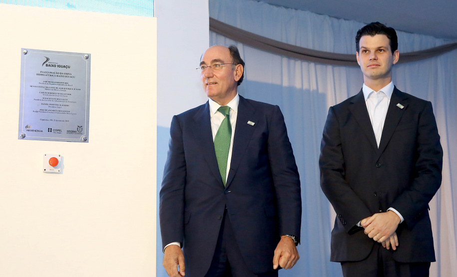 A Usina Hidrelétrica Baixo Iguaçu, último aproveitamento energético do Rio Iguaçu, foi inaugurada nesta quinta-feira (23) em Capanema, no Sudoeste do Estado