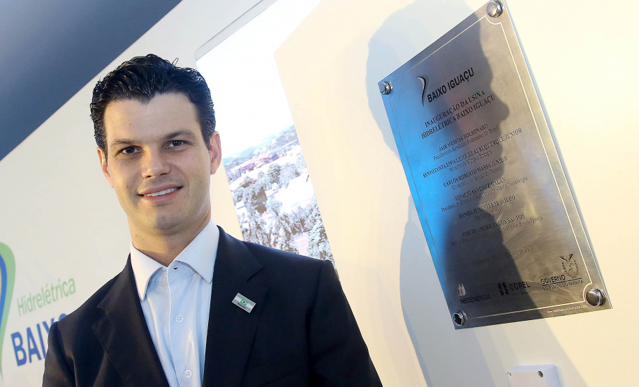 A Usina Hidrelétrica Baixo Iguaçu, último aproveitamento energético do Rio Iguaçu, foi inaugurada nesta quinta-feira (23) em Capanema, no Sudoeste do Estado