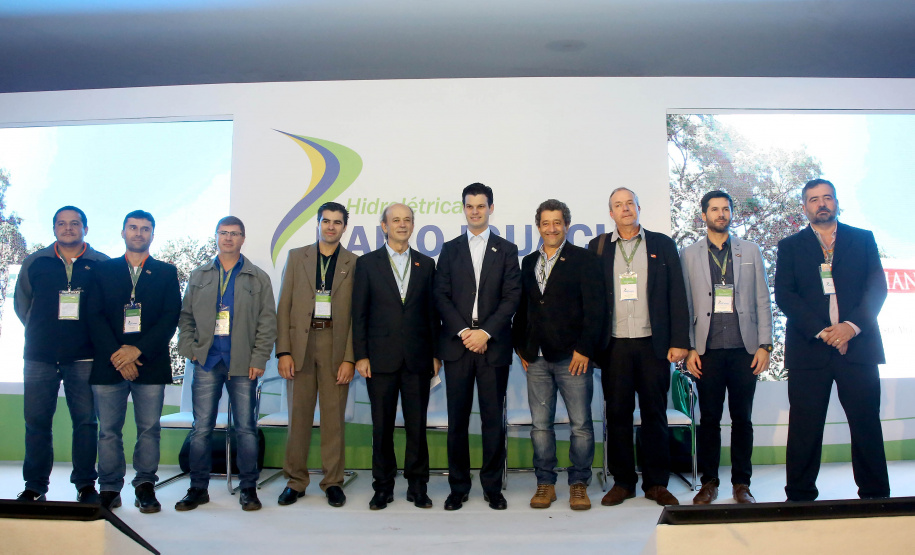 A Usina Hidrelétrica Baixo Iguaçu, último aproveitamento energético do Rio Iguaçu, foi inaugurada nesta quinta-feira (23) em Capanema, no Sudoeste do Estado