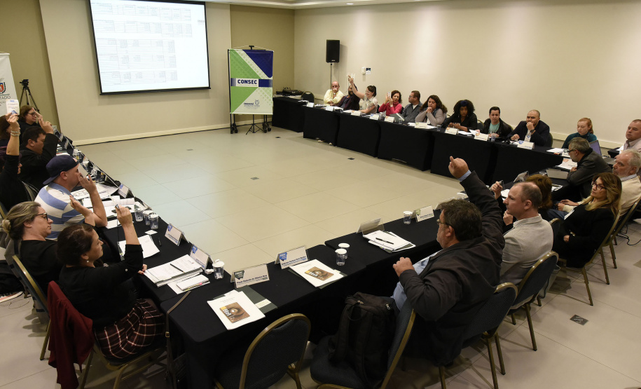 Reunião do Conselho Estadual de Cultura.
Curitiba, 20 de maio de 2019.
Foto: Kraw Penas/SECC