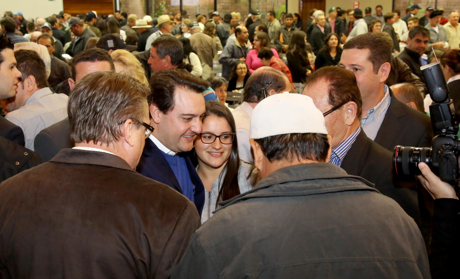 O governador Carlos Massa Ratinho Junior e o presidente da Copel, Daniel Pimentel Slaviero, anunciaram nesta sexta-feira (24) os investimentos da Companhia na região Oeste do Paraná para os próximos três anos. Foto: Jaelson Lucas/ANPr