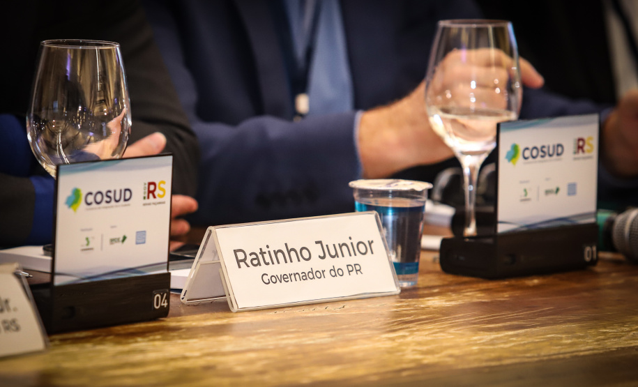 Governador Carlos Massa Ratinho Júnior participa em Gramado, na Serra Gaúcha, da reunião entre governadores, vice-governadores e secretários dos sete Estados que integram o Consórcio de Integração Sul e Sudeste (Cosud) - Gramado, RS, 25/05/2019 - Foto: Rodrigo Félix Leal/ANPr