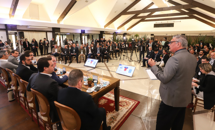 Governador Carlos Massa Ratinho Júnior participa em Gramado, na Serra Gaúcha, da reunião entre governadores, vice-governadores e secretários dos sete Estados que integram o Consórcio de Integração Sul e Sudeste (Cosud) - Gramado, RS, 25/05/2019 - Foto: Rodrigo Félix Leal/ANPr