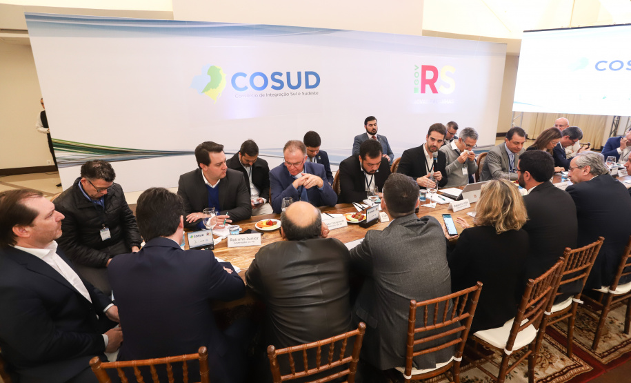 Governador Carlos Massa Ratinho Júnior participa em Gramado, na Serra Gaúcha, da reunião entre governadores, vice-governadores e secretários dos sete Estados que integram o Consórcio de Integração Sul e Sudeste (Cosud) - Gramado, RS, 25/05/2019 - Foto: Rodrigo Félix Leal/ANPr