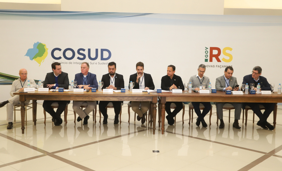 Governador Carlos Massa Ratinho Júnior participa em Gramado, na Serra Gaúcha, da reunião entre governadores, vice-governadores e secretários dos sete Estados que integram o Consórcio de Integração Sul e Sudeste (Cosud) - Gramado, RS, 25/05/2019 - Foto: Rodrigo Félix Leal/ANPr