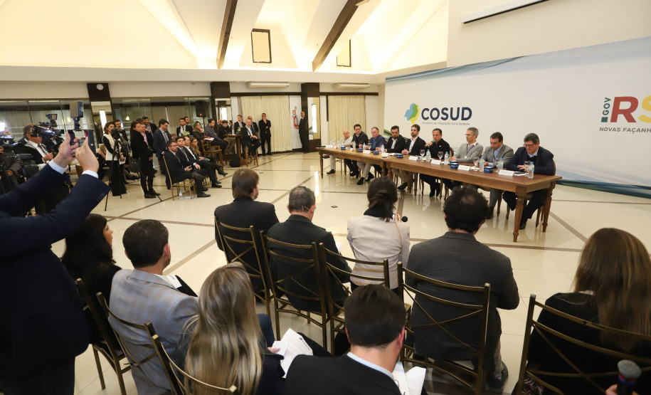 Governador Carlos Massa Ratinho Júnior participa em Gramado, na Serra Gaúcha, da reunião entre governadores, vice-governadores e secretários dos sete Estados que integram o Consórcio de Integração Sul e Sudeste (Cosud) - Gramado, RS, 25/05/2019 - Foto: Rodrigo Félix Leal/ANPr