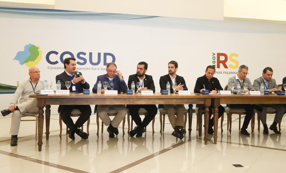 Governador Carlos Massa Ratinho Júnior participa em Gramado, na Serra Gaúcha, da reunião entre governadores, vice-governadores e secretários dos sete Estados que integram o Consórcio de Integração Sul e Sudeste (Cosud) - Gramado, RS, 25/05/2019 - Foto: Rodrigo Félix Leal/ANPr