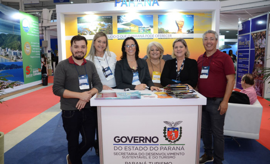 O Governo do Paraná apresentou as atrações turísticas do Estado durante a tradicional Feira BNT Mercosul, realizada neste final de semana. A edição de 2019 comemorou os 25 anos do evento e foi realizada em Itajaí (SC), com programação também em Balneário Camboriú e no Beto Carrero World.  -  Itajaí (SC), 26/05/2019  -  Foto:  Divulgação Paraná Turismo