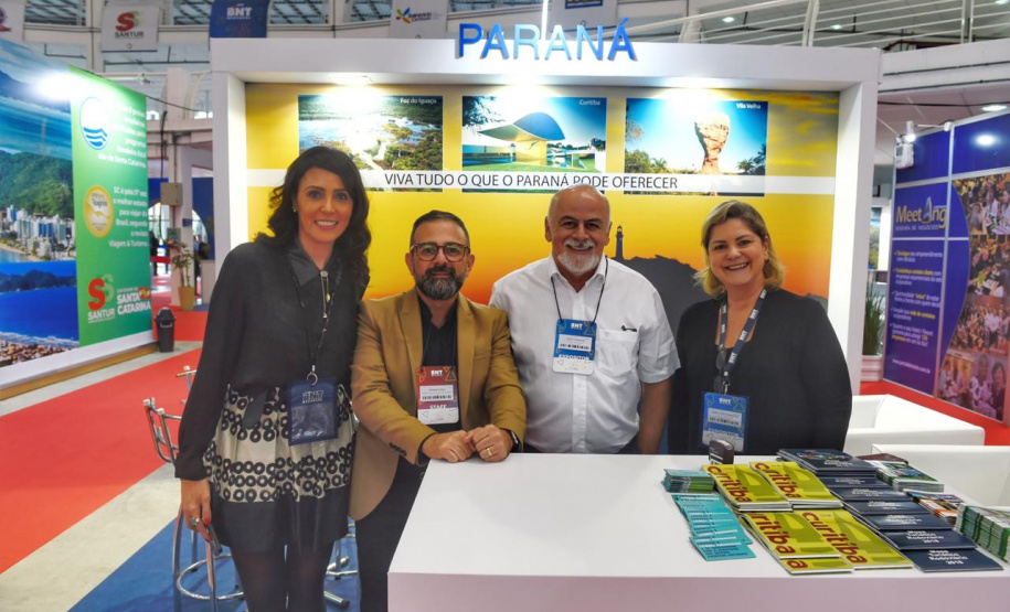 O Governo do Paraná apresentou as atrações turísticas do Estado durante a tradicional Feira BNT Mercosul, realizada neste final de semana. A edição de 2019 comemorou os 25 anos do evento e foi realizada em Itajaí (SC), com programação também em Balneário Camboriú e no Beto Carrero World.  -  Itajaí (SC), 26/05/2019  -  Foto:  Divulgação Paraná Turismo