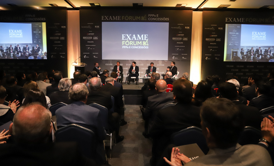 Governador Carlos Massa Ratinho Junior participa em São Paulo, na Amcham Brasil, do Exame Fórum PPPs e Concessões - São Paulo, 28/05/2019 - Foto: Rodrigo Félix Leal/ANPr