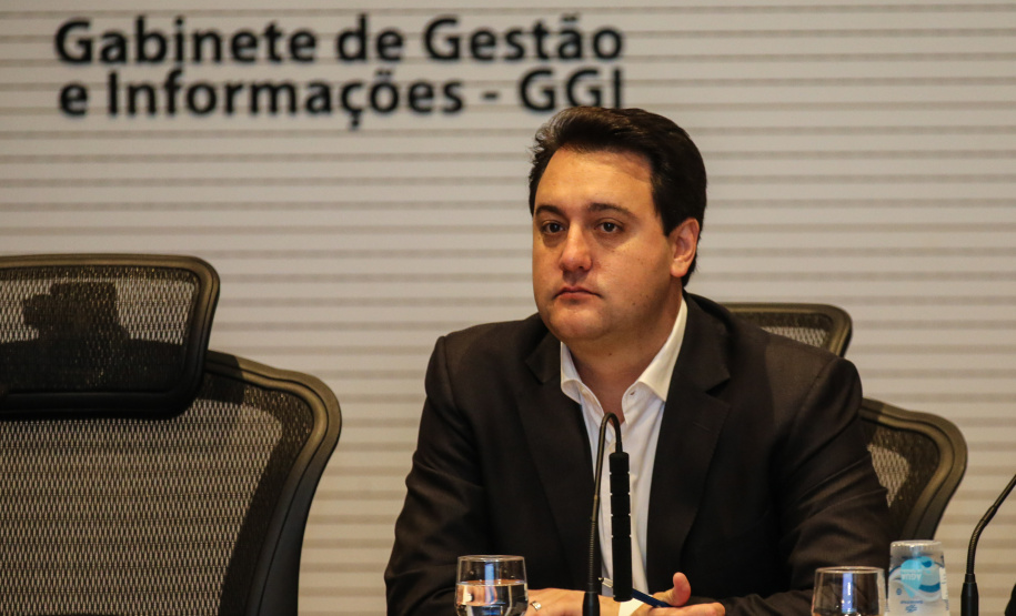 Governador Carlos Massa Ratinho Júnior, durante reunião com a equipe de governo. - Curitiba, 29/05/2019 -Foto: Geraldo Bubniak/ANPr