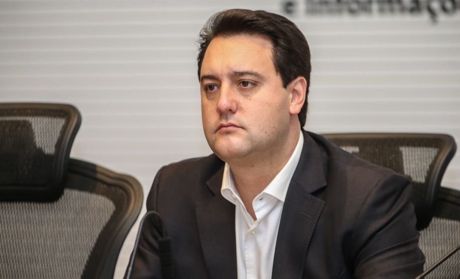 Governador Carlos Massa Ratinho Júnior, durante reunião com a equipe de governo. - Curitiba, 29/05/2019 -Foto: Geraldo Bubniak/ANPr