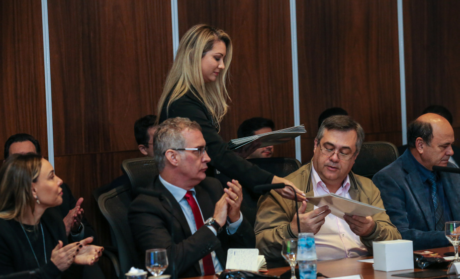 Governador Carlos Massa Ratinho Júnior, durante reunião com a equipe de governo. - Curitiba, 29/05/2019 -Foto: Geraldo Bubniak/ANPr