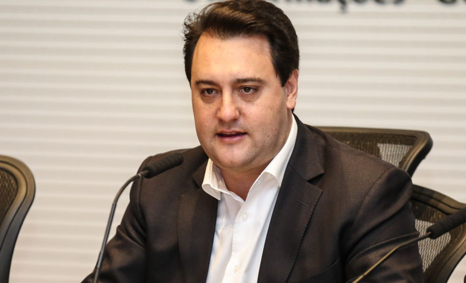 Governador Carlos Massa Ratinho Júnior, durante reunião com a equipe de governo. - Curitiba, 29/05/2019 -Foto: Geraldo Bubniak/ANPr