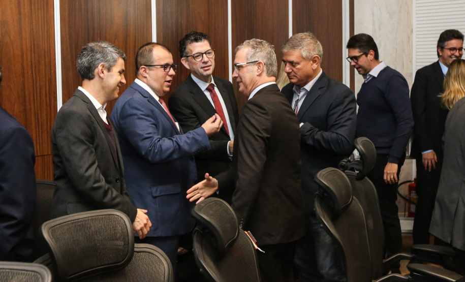 Governador Carlos Massa Ratinho Júnior, durante reunião com a equipe de governo. - Curitiba, 29/05/2019 -Foto: Geraldo Bubniak/ANPr