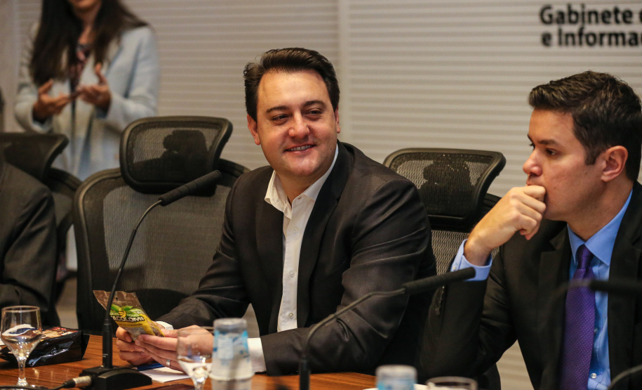 Governador Carlos Massa Ratinho Júnior, durante reunião com a equipe de governo. - Curitiba, 29/05/2019 -Foto: Geraldo Bubniak/ANPr