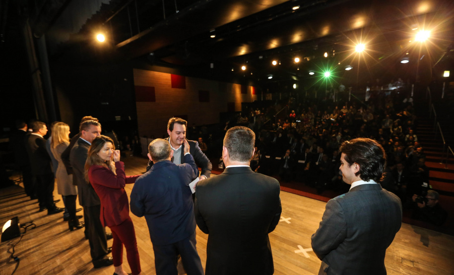 O governador Carlos Massa Ratinho Junior lança nesta terça-feira (04) no auditório Poty Lazzarotto do Museu Oscar Niemeyer, a campanha Junho Paraná Sem Drogas. O mês inteiro será dedicado à conscientização e prevenção quanto ao uso de entorpecentes. Curitiba, 04/06/2019 -Foto: Geraldo Bubniak/ANPr