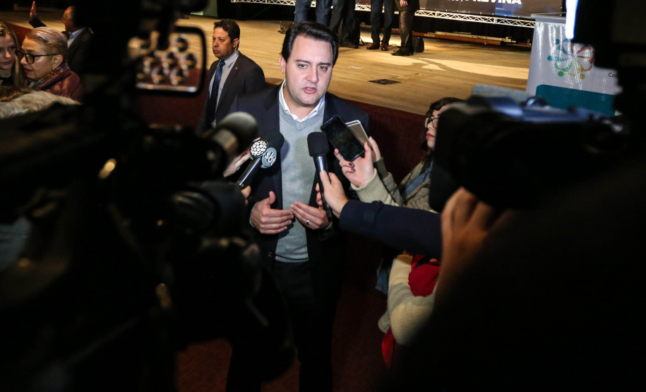 O governador Carlos Massa Ratinho Junior lança nesta terça-feira (04) no auditório Poty Lazzarotto do Museu Oscar Niemeyer, a campanha Junho Paraná Sem Drogas. O mês inteiro será dedicado à conscientização e prevenção quanto ao uso de entorpecentes. Curitiba, 04/06/2019 -Foto: Geraldo Bubniak/ANPr