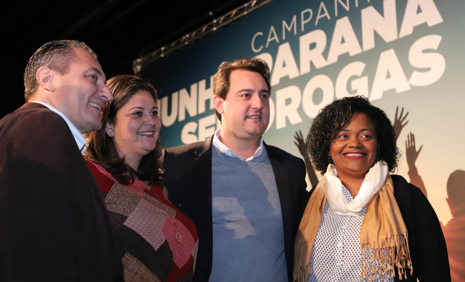 O governador Carlos Massa Ratinho Junior lançou nesta terça-feira (4) a campanha Junho - Paraná sem Drogas, que dedica o mês à ações de conscientização e prevenção ao uso de entorpecentes. - Curitiba, 04/06/2019 - Foto: Rodrigo Felix Leal/ANPr