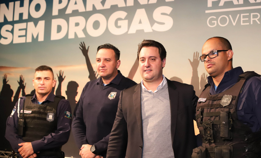 O governador Carlos Massa Ratinho Junior lançou nesta terça-feira (4) a campanha Junho - Paraná sem Drogas, que dedica o mês à ações de conscientização e prevenção ao uso de entorpecentes. - Curitiba, 04/06/2019 - Foto: Rodrigo Felix Leal/ANPr