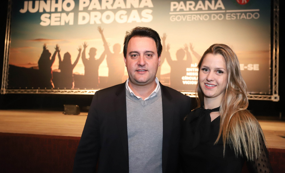 O governador Carlos Massa Ratinho Junior lançou nesta terça-feira (4) a campanha Junho - Paraná sem Drogas, que dedica o mês à ações de conscientização e prevenção ao uso de entorpecentes. - Curitiba, 04/06/2019 - Foto: Rodrigo Felix Leal/ANPrr