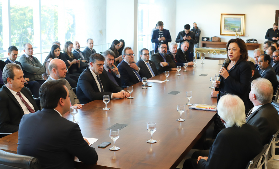 O governador Carlos Massa Ratinho Junior libera recursos para bolsas de pesquisa e extensão, para pesquisadores das universidades e institutos de pesquisa do Paraná.Curitiba, 04-06-19.Foto: Rodrigo Félix Leal/ANPr