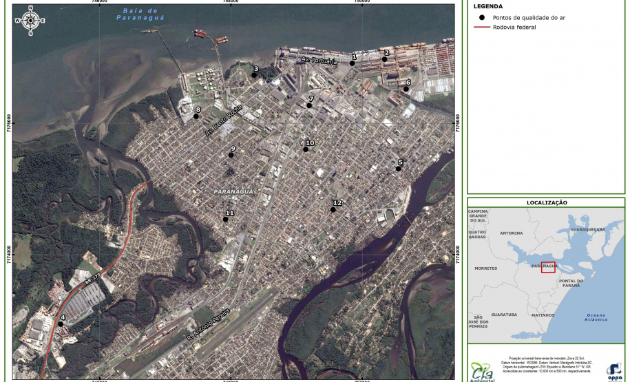 Nesta quarta-feira (5), Dia Internacional do Meio Ambiente, a equipe dos Portos do Paraná promove uma palestra sobre Emissões Atmosférica para os alunos do curso de Técnico de Meio Ambiente do Centro Estadual de Educação Profissional Dr. Brasílio Machado, em Antonina.   -  Foto: Divulgação APPA