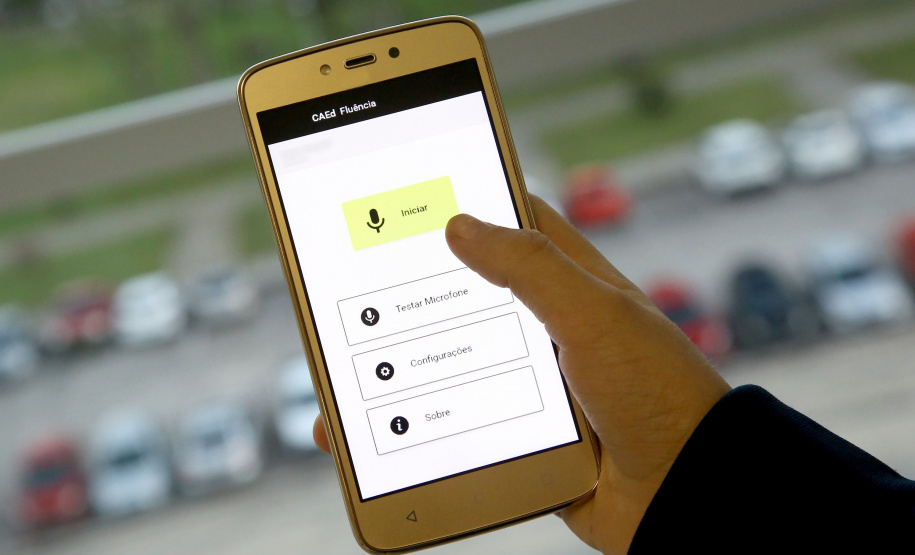 A segunda edição da Prova Paraná, que acontece no dia 11 de junho em todas as escolas da rede estadual de ensino e das redes de 398 municípios, terá uma novidade: é a Prova Paraná Fluência, uma avaliação realizada totalmente por aplicativo de celular.  -  Curitiba, 06/06/2019  -  Foto: Jaelson Lucas/ANPr