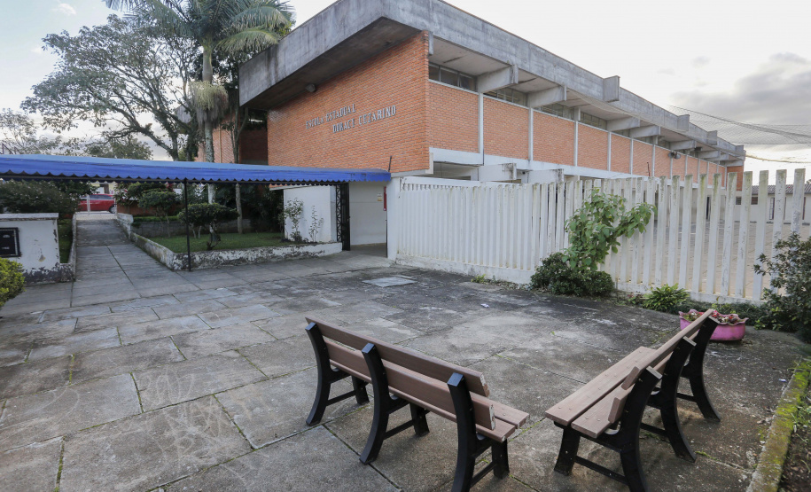 Colégio Estadual Doraci Cezarino. N/F: fachadaCuritiba, 06-06-19.Foto: Arnaldo Alves / ANPr.