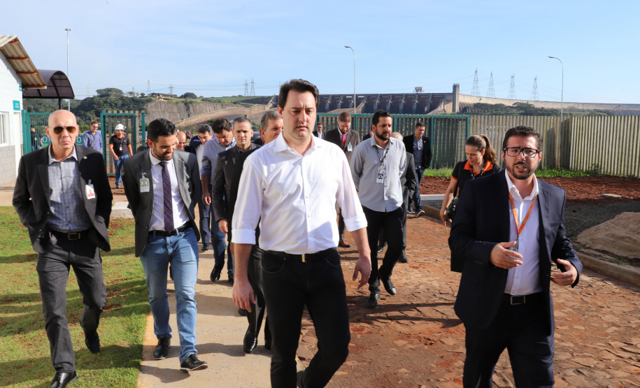 Governador carlos Massa Ratinho Junior durante encontro com o diretor - geral brasileiro da Itaipu Binacional, general Joaquin Silva e Luna - Foz do Iguaçu, 12/06/2019 - Foto: Rodrigo Félix Leal/ANPr